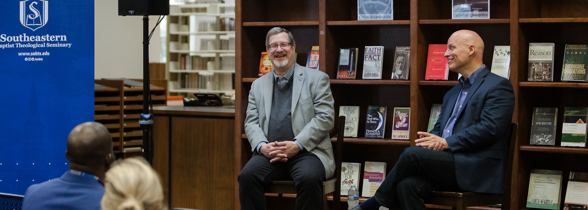 Author and apologist Lee Strobel addresses students during Page Lecture  Series - Southeastern Baptist Theological Seminary